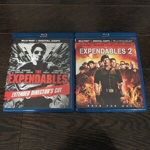 LIKE NEW Expendables 1 & 2 Blu-ray movies